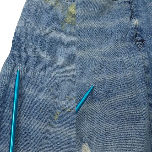 BKE Derek Bootleg Distressed Jeans READ CONDITION Mens Size 32XL Faded Denim - Picture 8 of 16